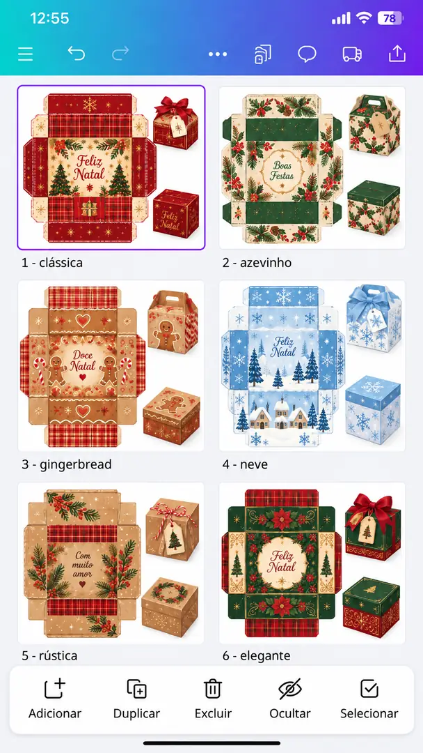 +50 Moldes de Caixas de Natal para Papelaria Personalizada — imagem 1